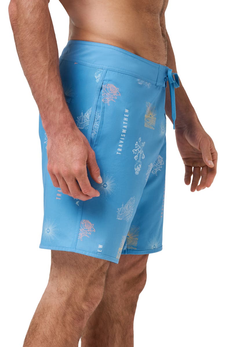 TravisMathew Passport Board Shorts, Alternate, color, Pacific Coast