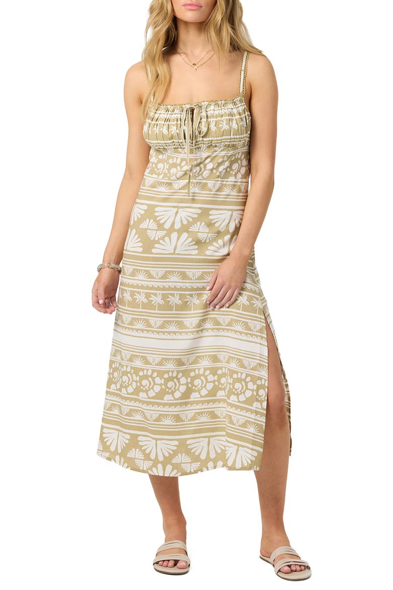 Wiley Printed Midi Sundress, Main, color, TWILL