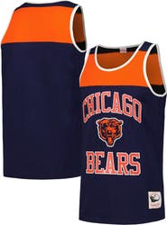 Mitchell & Ness Men's Mitchell & Ness Navy/Orange Chicago Bears  Heritage Colorblock Tank Top