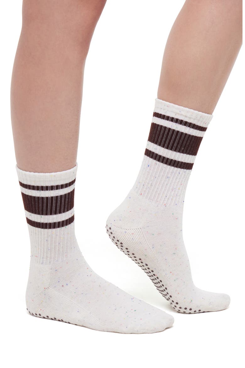 Nadine Sweatshirt, Shorts & Socks Set, Alternate, color, EGRET/SEAL BROWN/SUGAR