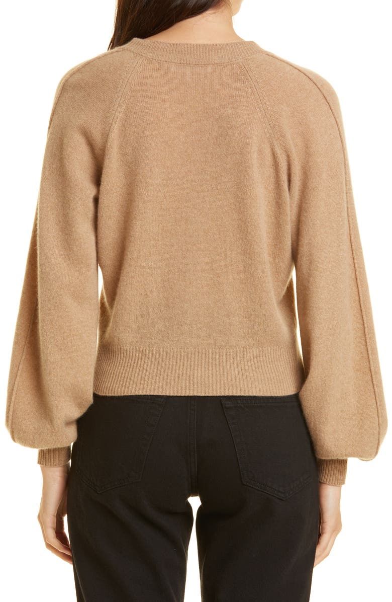 FRAME Linked Cashmere Cardigan, Alternate, color, Cafe Au Lait