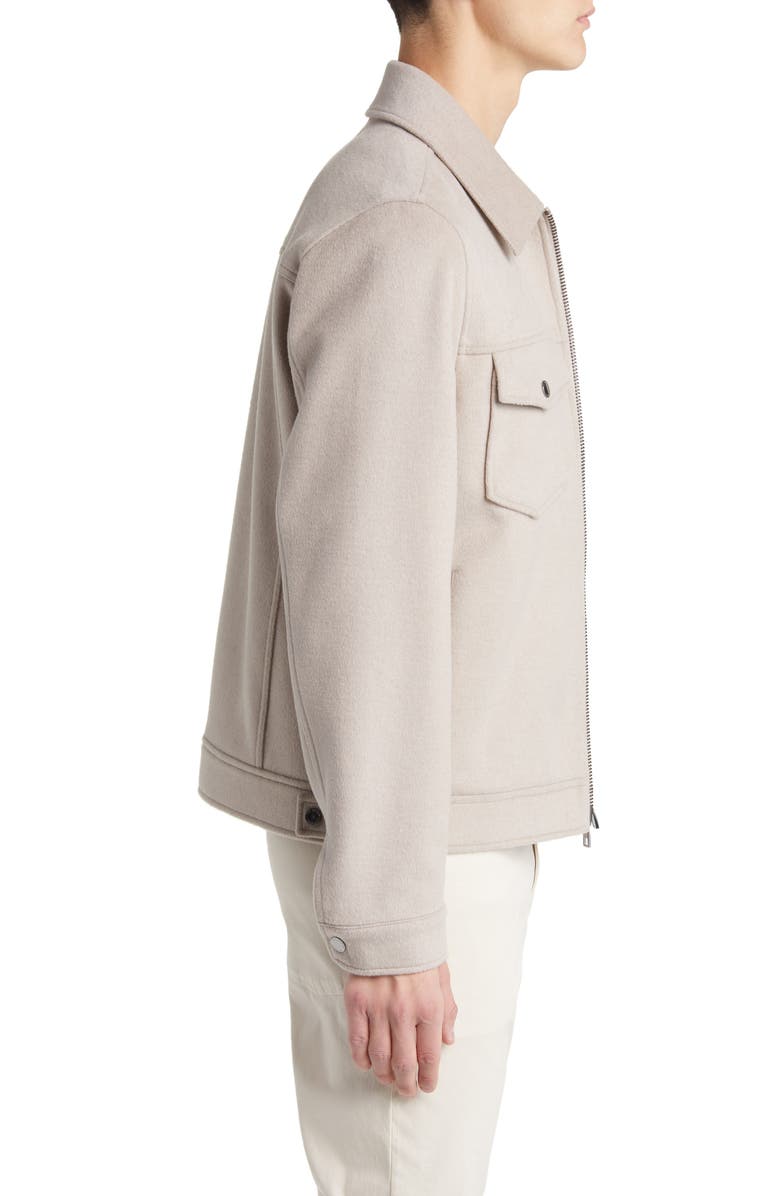 Ted Baker London Somerss Wool Blend Trucker Jacket, Alternate, color, 