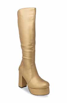 CHASE AND CHLOE Knee High Platform Boot