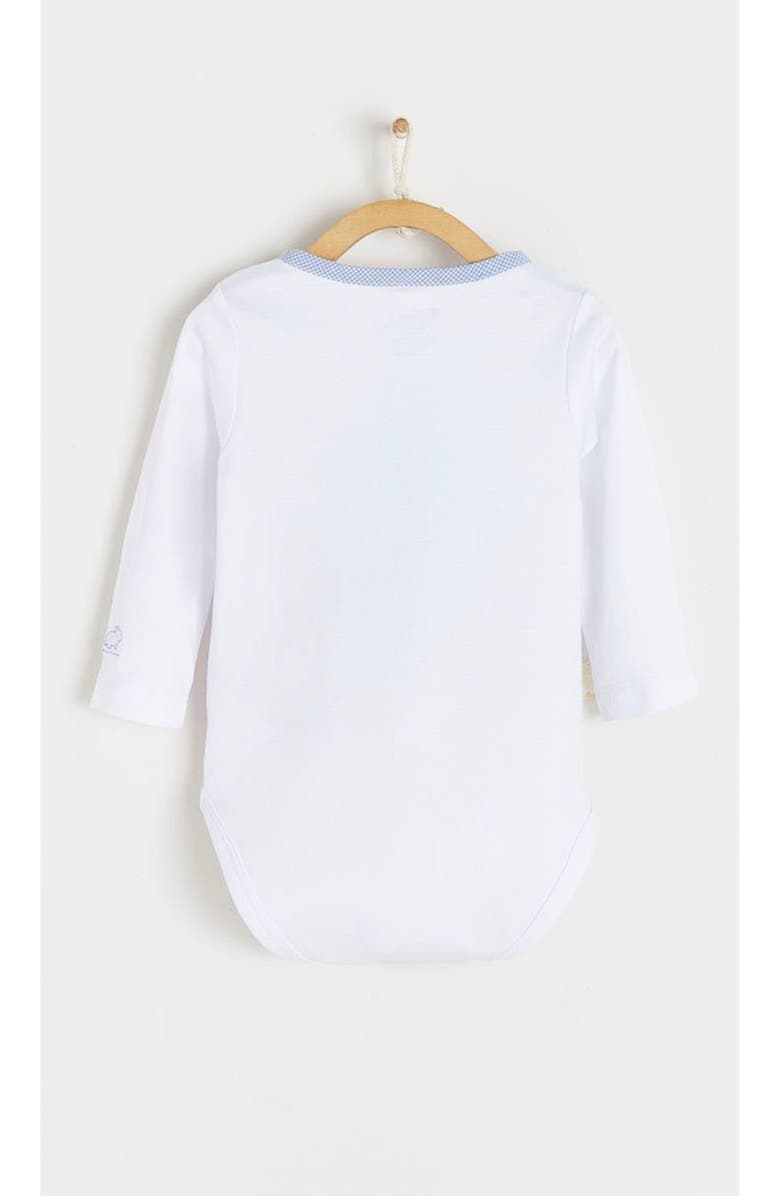 Babycottons Premium Peruvian Pima Cotton Dan Henley Bodysuit For Infant, Alternate, color,