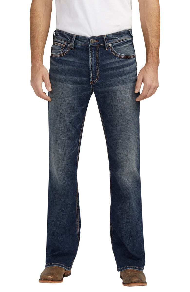 Silver Jeans Co. Zac Relaxed Fit Straight Leg Jeans, Main, color, Indigo