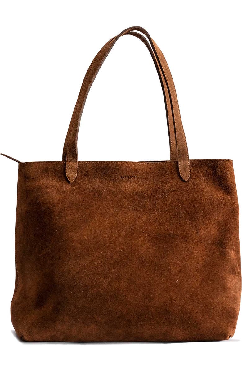 SABANDIJA Signet Tote Bag, Main, color, Tobacco