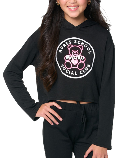Crop sweatshirt with screen - Little kid