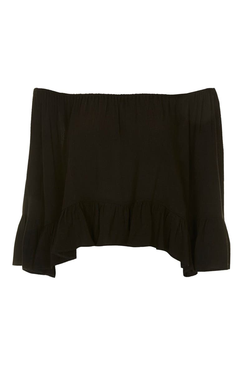 Off the Shoulder Top, Alternate, color, BLACK