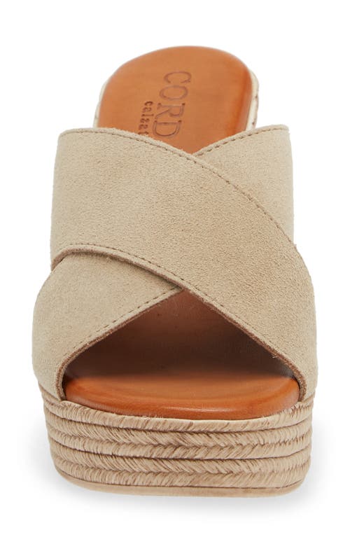 Cordani Braylin Espadrille Wedge Sandal In Brown