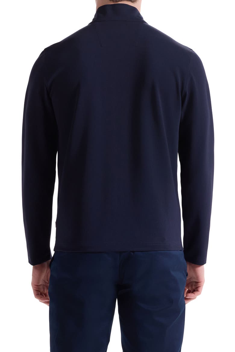 Solid Quarter Zip Pullover, Alternate, color, NAVY