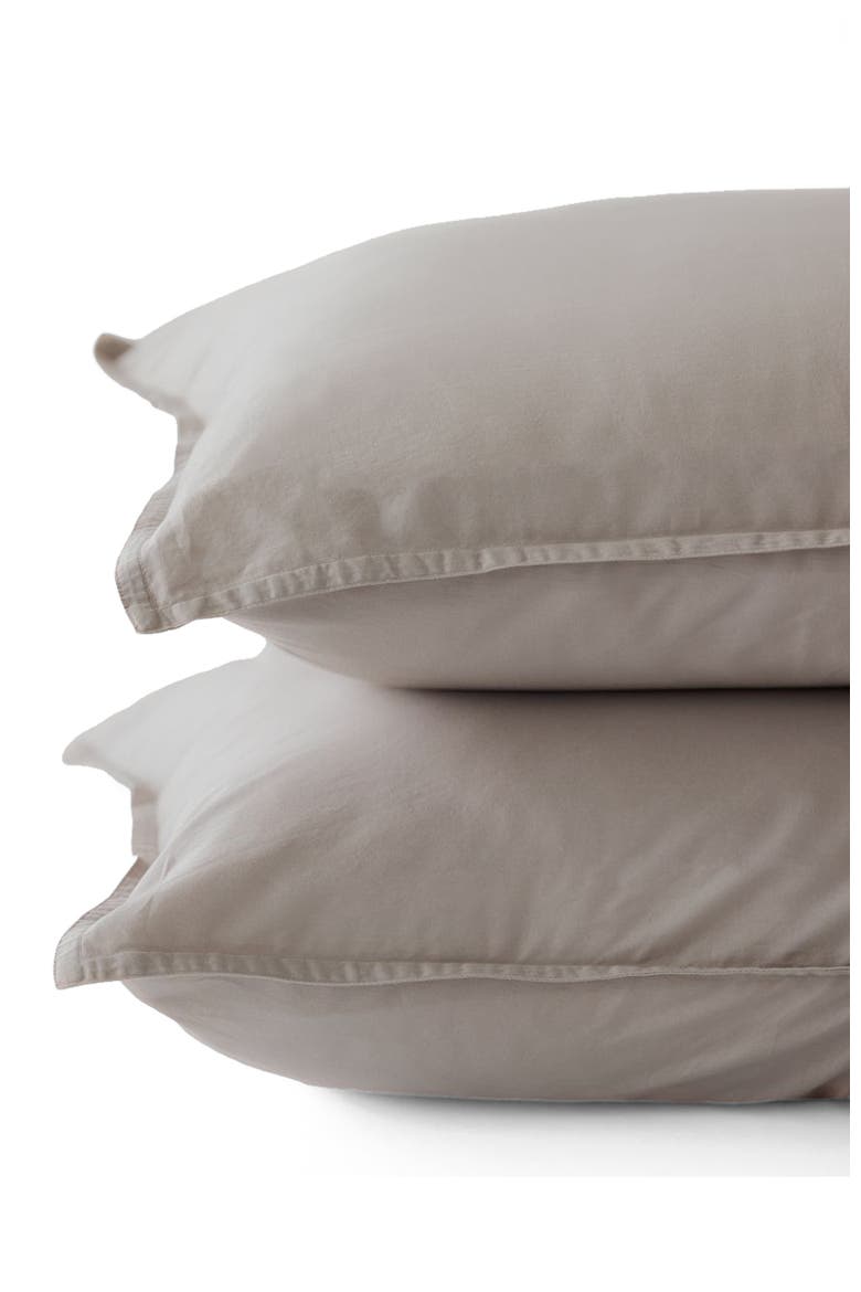 Organic Room Service Sateen Sham 2-Pack, Alternate, color, Dove Grey