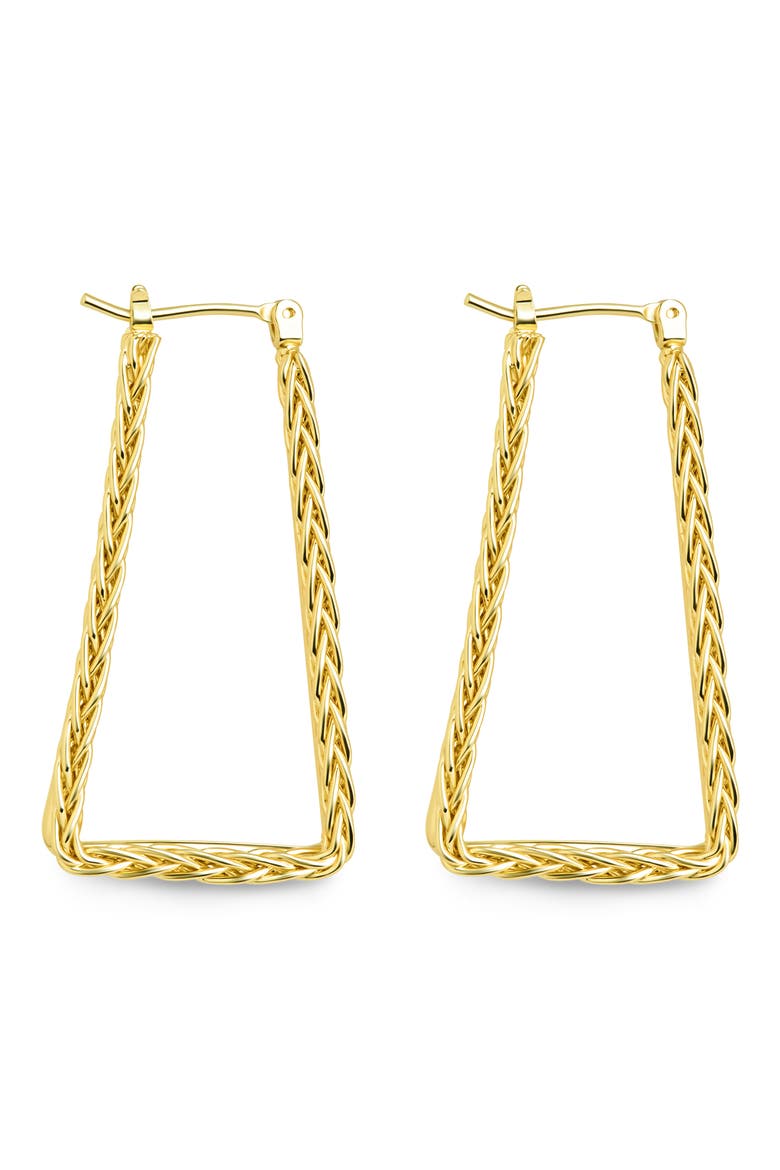 Marilyn Braided Hoop Earrings, Alternate, color, GOLD