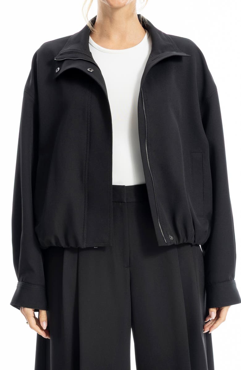 MAX STUDIO Bubble Hem Jacket, Alternate, color, Black