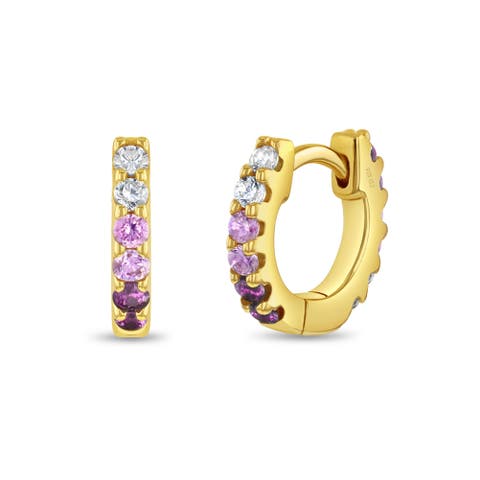 Cascading CZ Girl Earrings