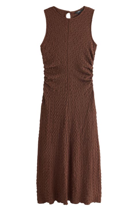 Crinkle Sleeveless Maxi Dress