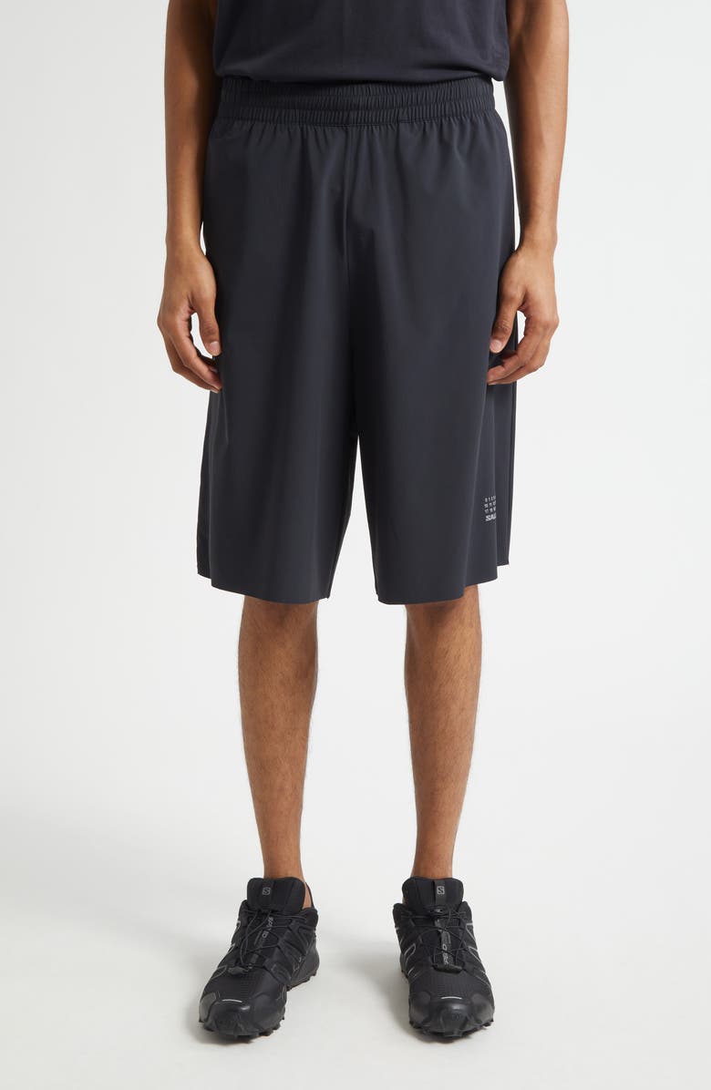 MM6 Maison Margiela x Salomon Numeric Logo Running Shorts, Main, color, 