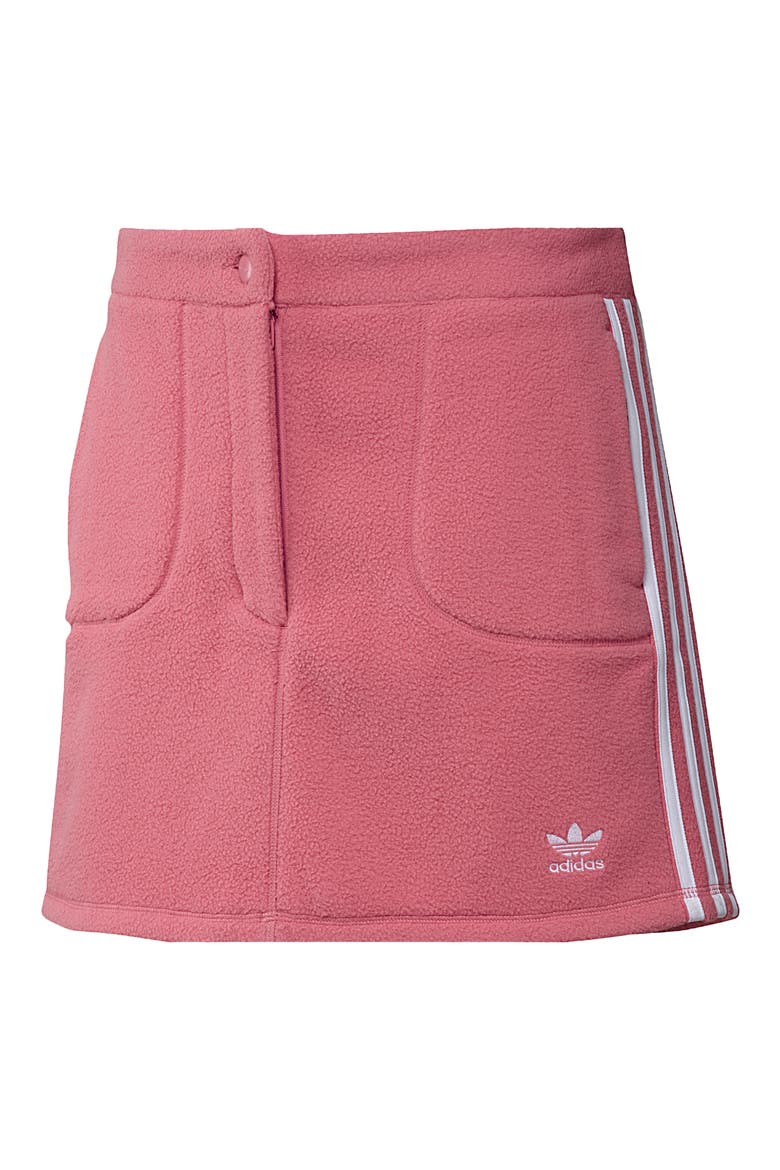 Fleece Miniskirt, Alternate, color, HAZY ROSE