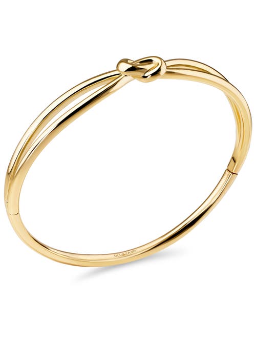 Devata Love Knot Bangle Bracelet In Gold