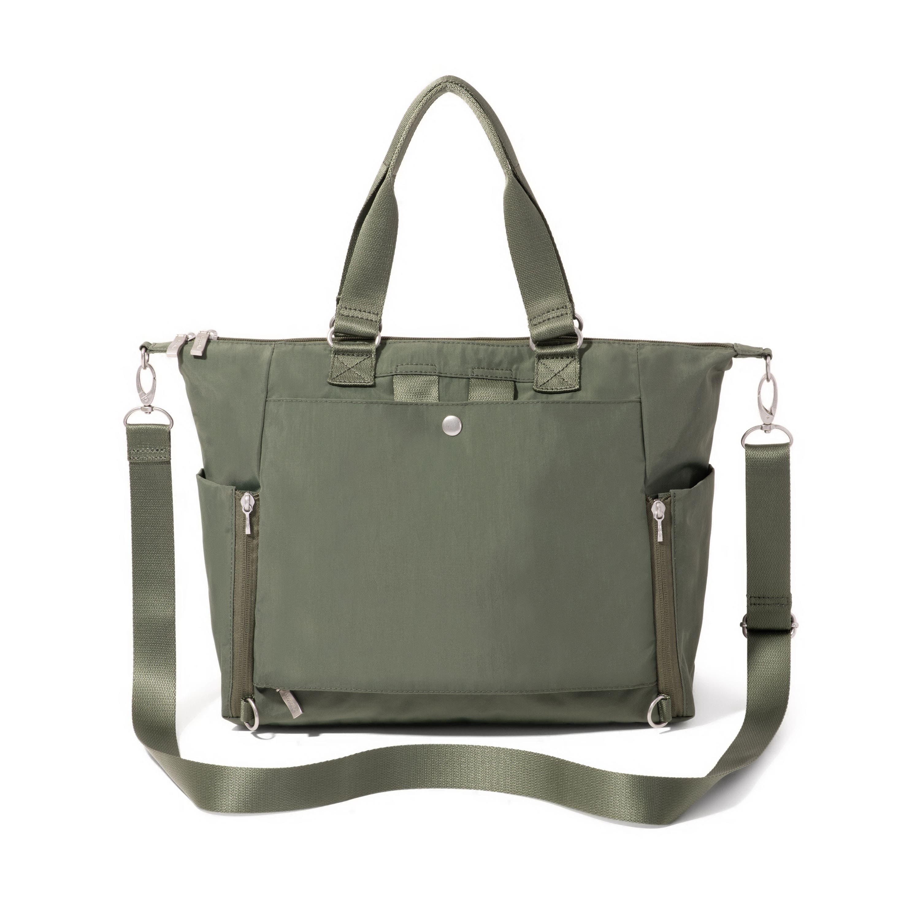 BAGGALLINI Trifecta Convertible Backpack with RFID Wristlet, Alternate, color, Thyme