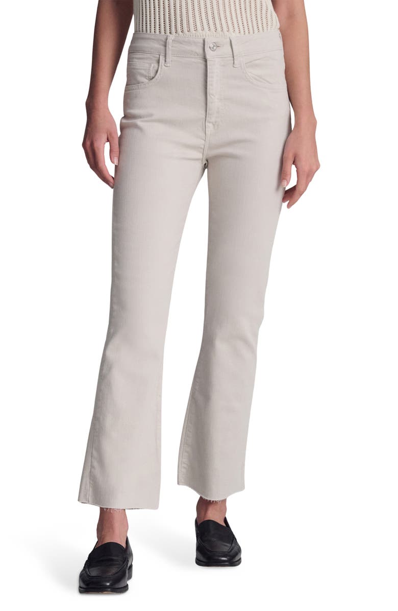 Mavi Jeans Anika High Waist Crop Flare Jeans, Main, color, Frost Flex Blue