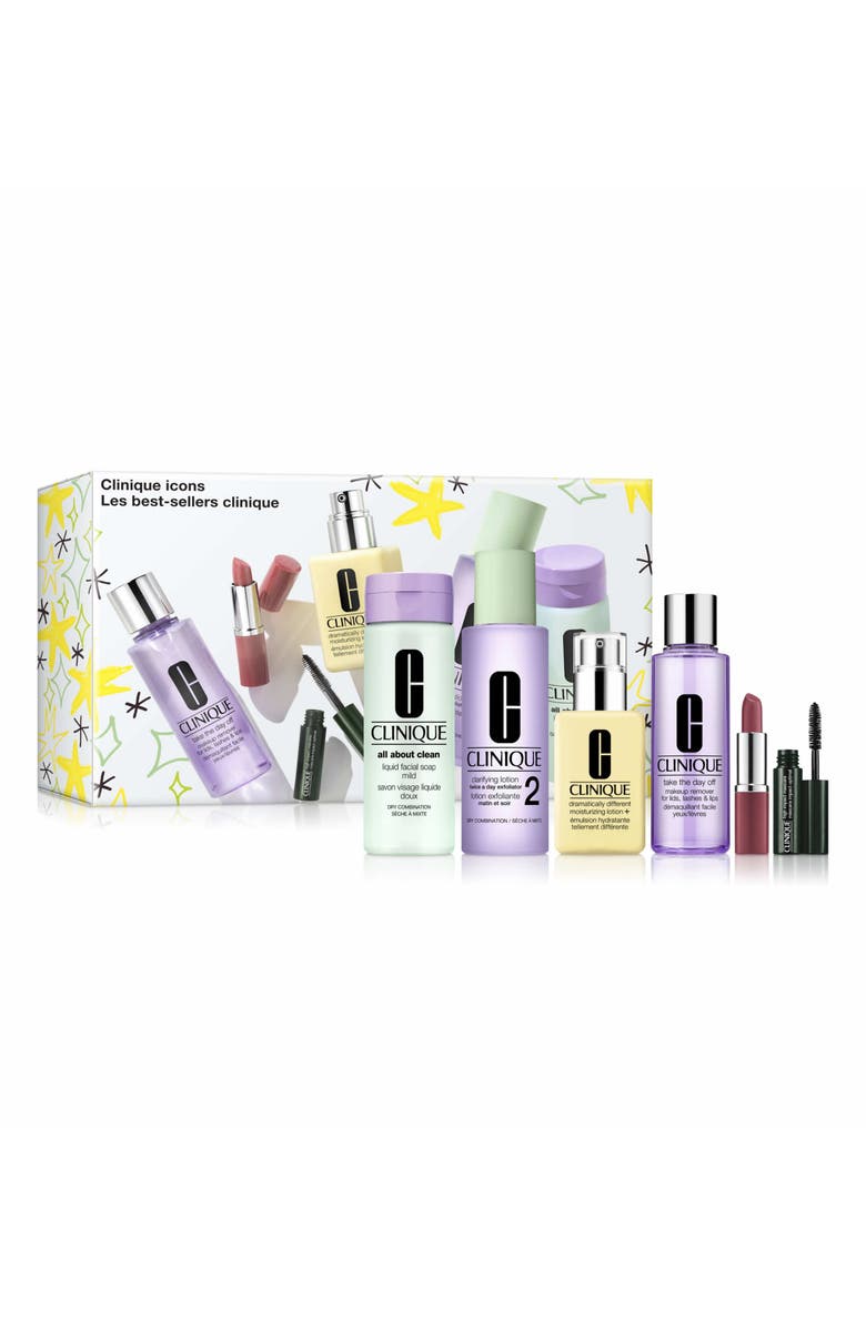 Clinique Icons Skin Care & Makeup Gift Set (Limited Edition) $150 Value, Main, color, 
