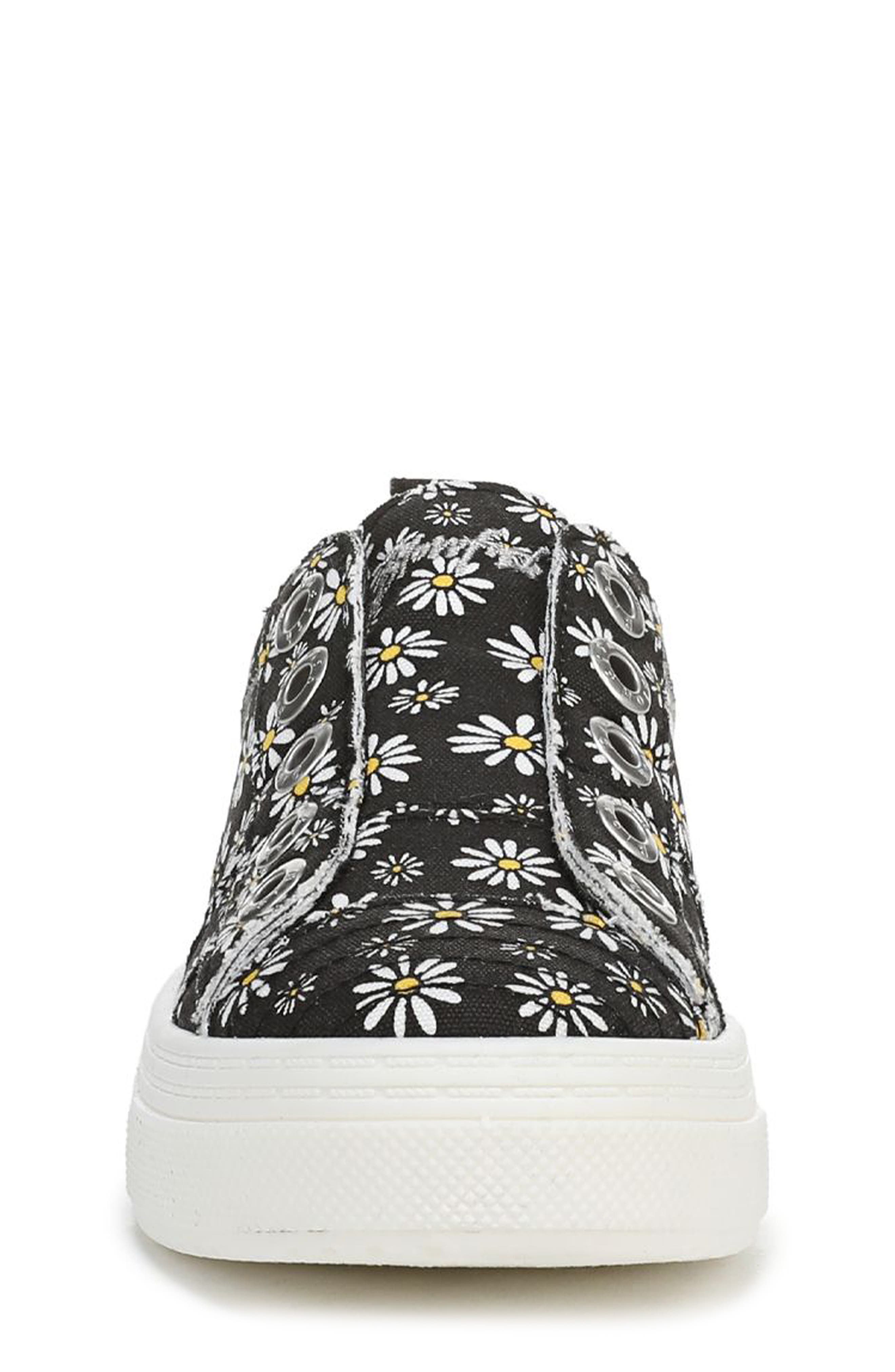 Blowfish Malibu Kids' Super Play Sneaker, Alternate, color, Black Daisy Print Canvas