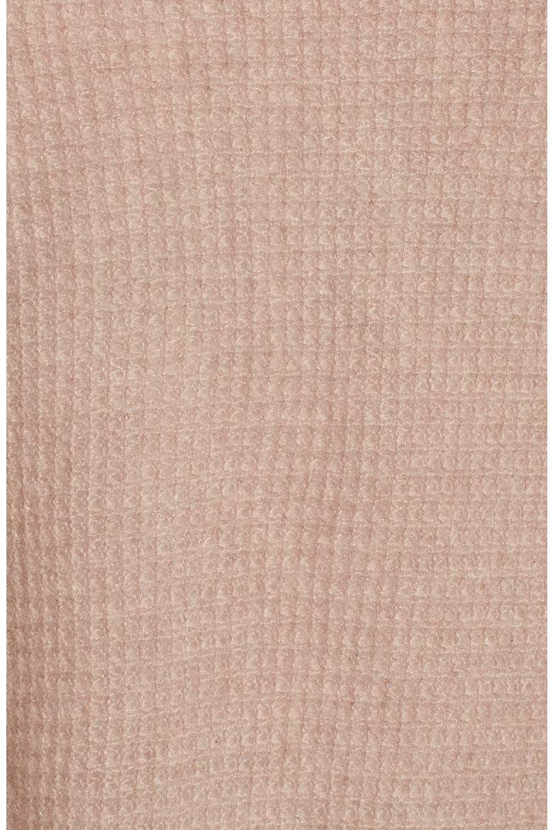 Waffle Knit Cashmere Wrap, Alternate, color, BROWN SOFT HEATHER