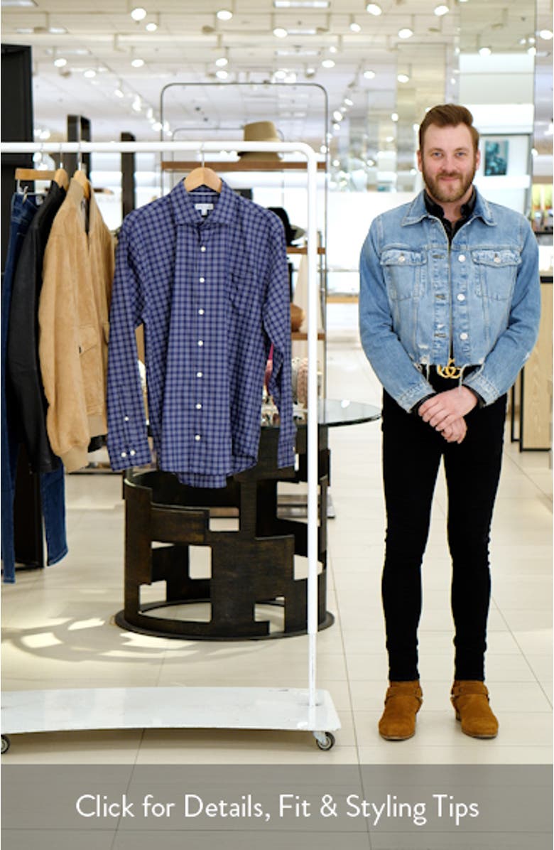 Elton Crown Lite Plaid Button-Up Shirt, sales video thumbnail