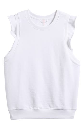 Free People Fp Movement Flutter Cotton Tank In White