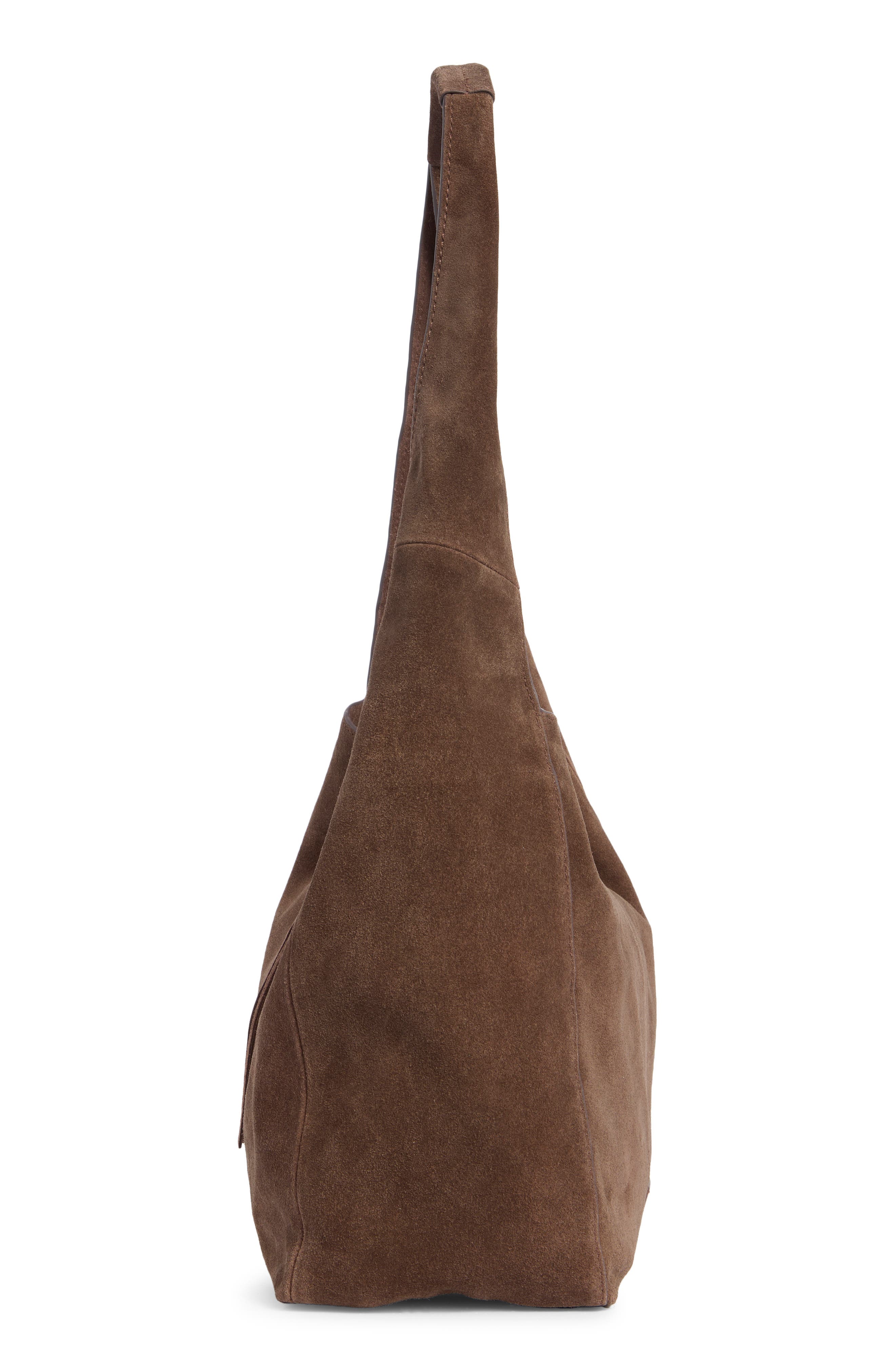 Lucky Brand Clem Leather Hobo Bag, Alternate, color, Dark Cappucino