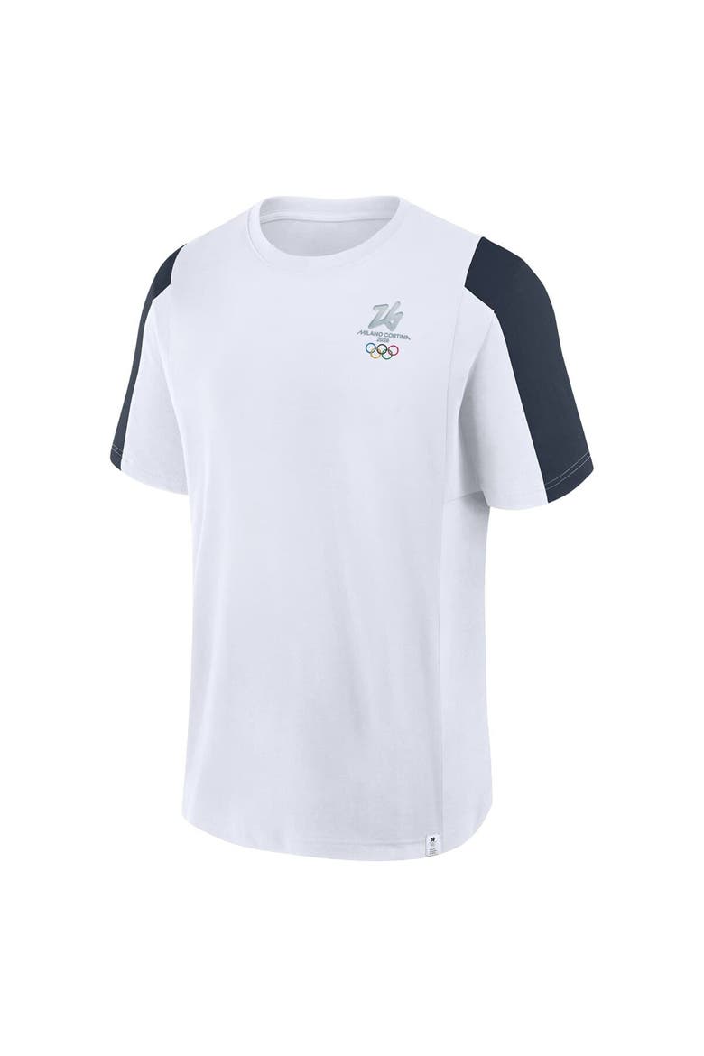 Men's Fanatics White Milano Cortina 2026 Winter Olympics Classic Panel T-Shirt, Alternate, color, White