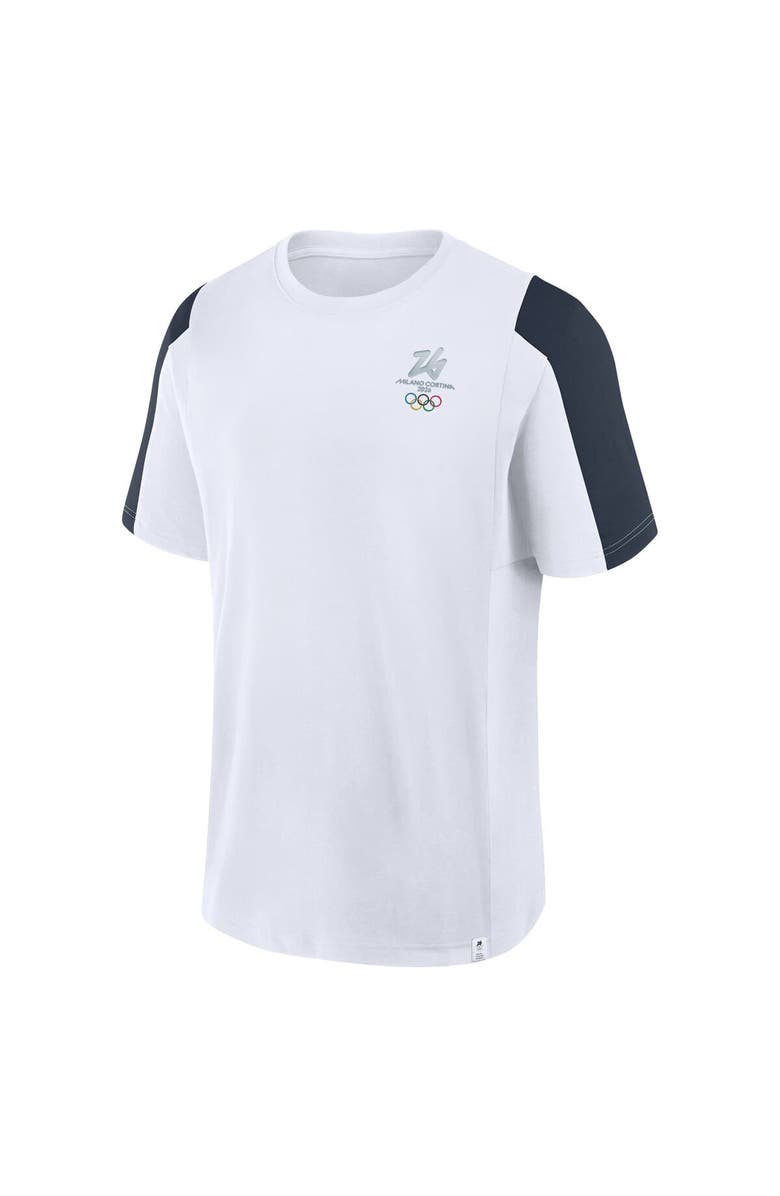 FANATICS Men's Fanatics White Milano Cortina 2026 Winter Olympics Classic Panel T-Shirt, Alternate, color, White