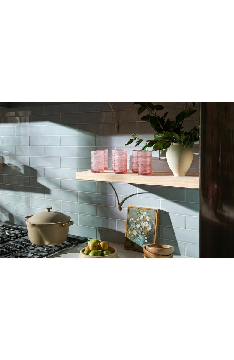 Fortessa Jupiter Set of 4 Iced Beverage Glasses, Alternate, color, Pink