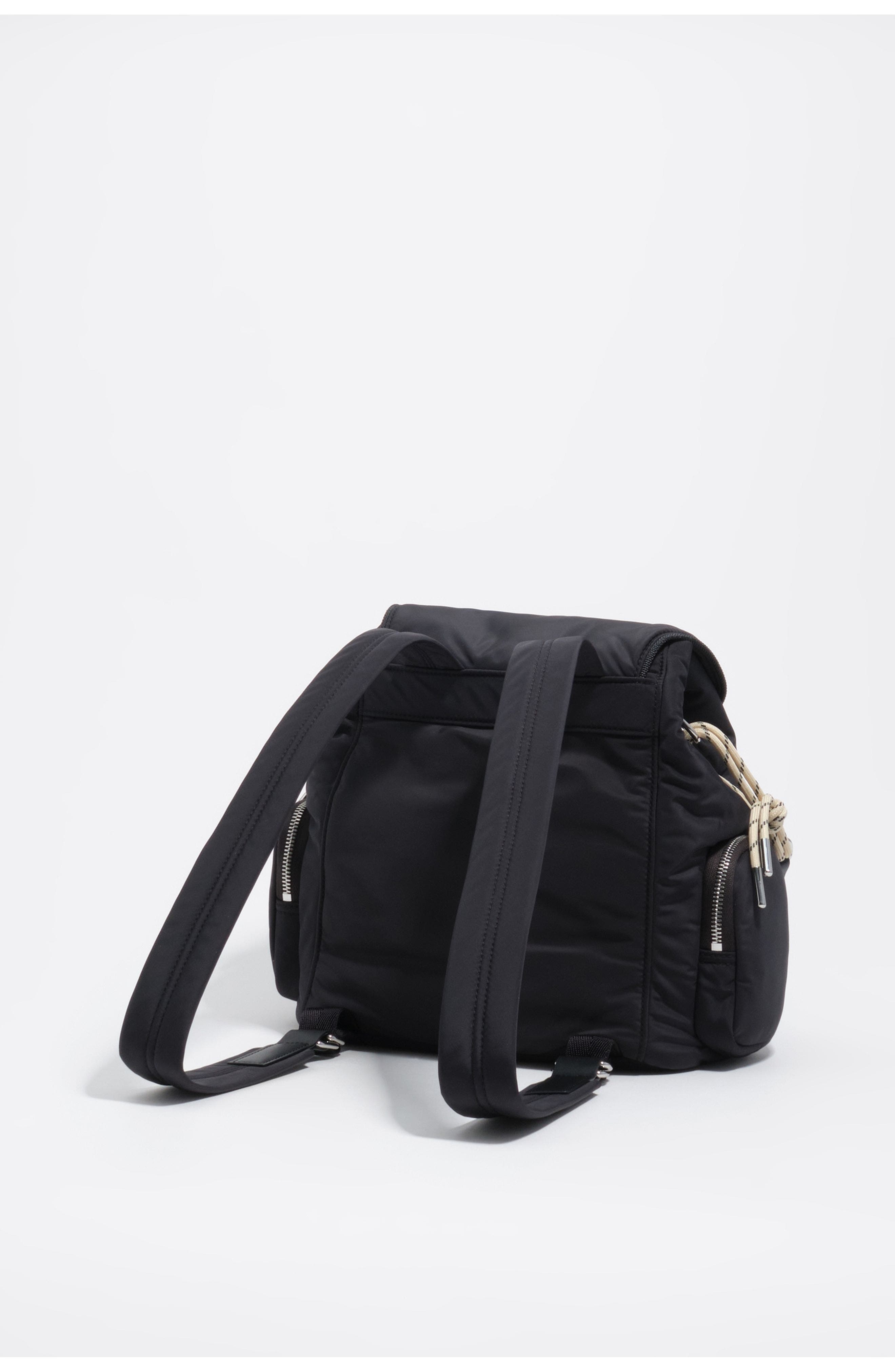 Bimba y Lola Dark anthracite nylon Pocket backpack, Alternate, color, Dark Anthracite