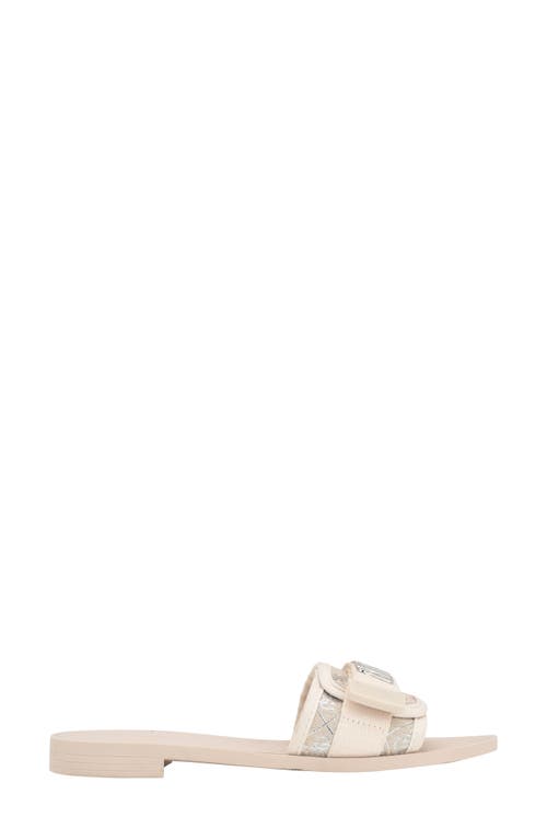 Guess Elyze Slide Sandal In Animal Print