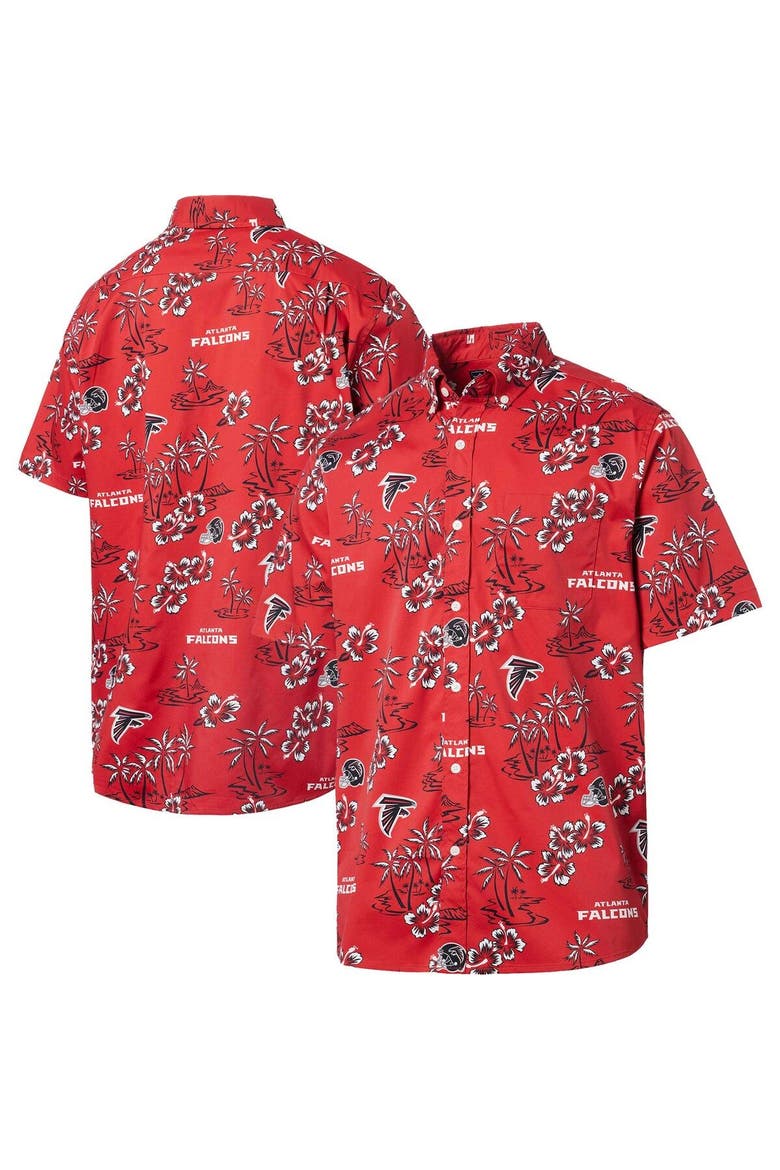 Men's Reyn Spooner Red Atlanta Falcons Kekai Button-Up Shirt, Main, color, Red
