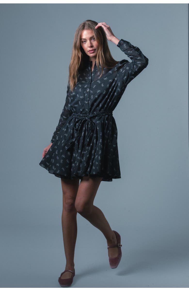 The Shirt by Rochelle Behrens The Jenica Dress, Alternate, color, Black Bow