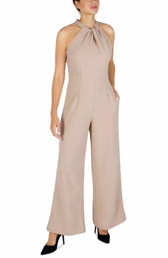 Julia Jordan Halter Neck Wide Leg Jumpsuit