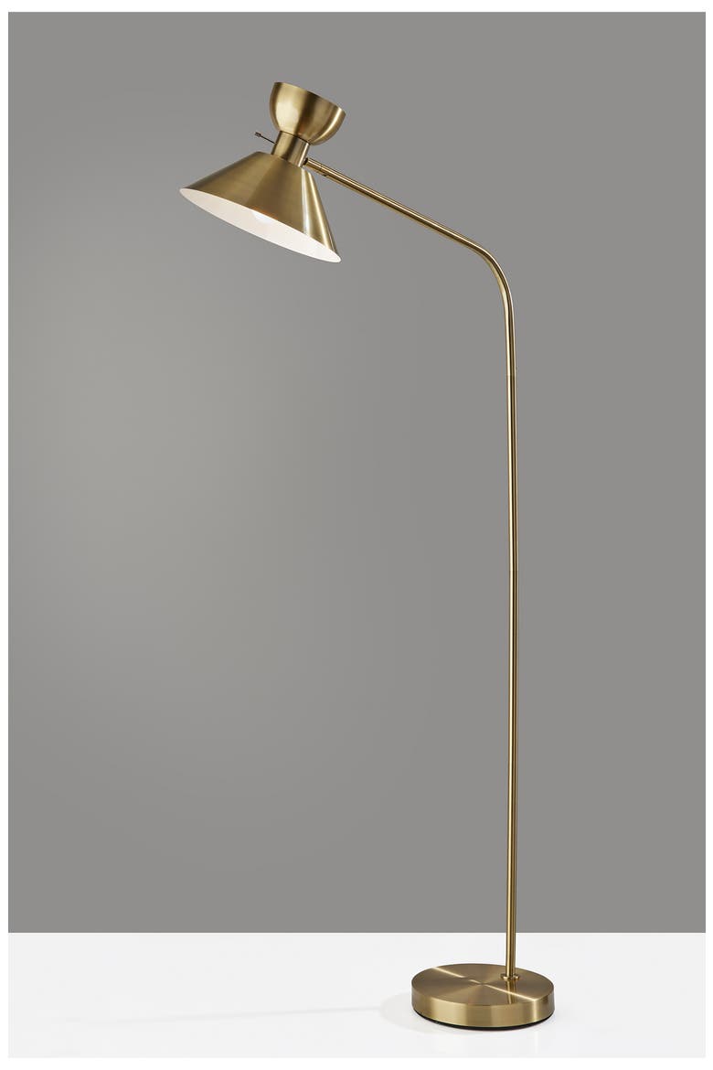 Duke Floor Lamp, Alternate, color, ANTIQUE BRASS