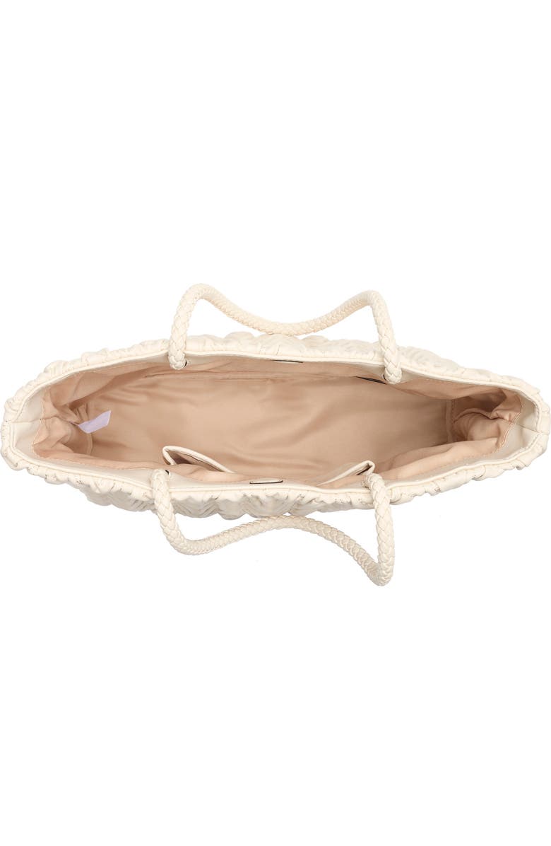 Sam Edelman Ari Quilted Leather Tote Bag, Alternate, color, Ivory