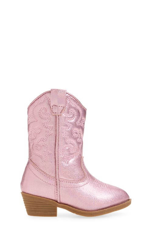 Tucker + Tate Cowboy Boot In Pink Iridescent
