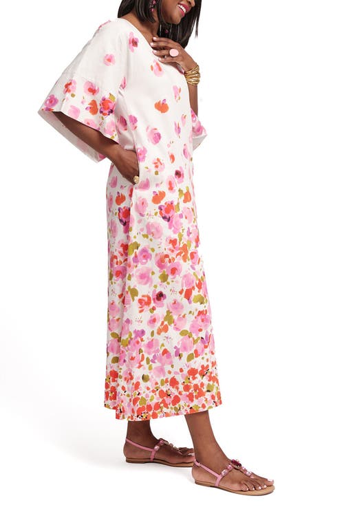 Frances Valentine Fin And Tonic Maxi Dress In Pocket Full Of Posies Pink