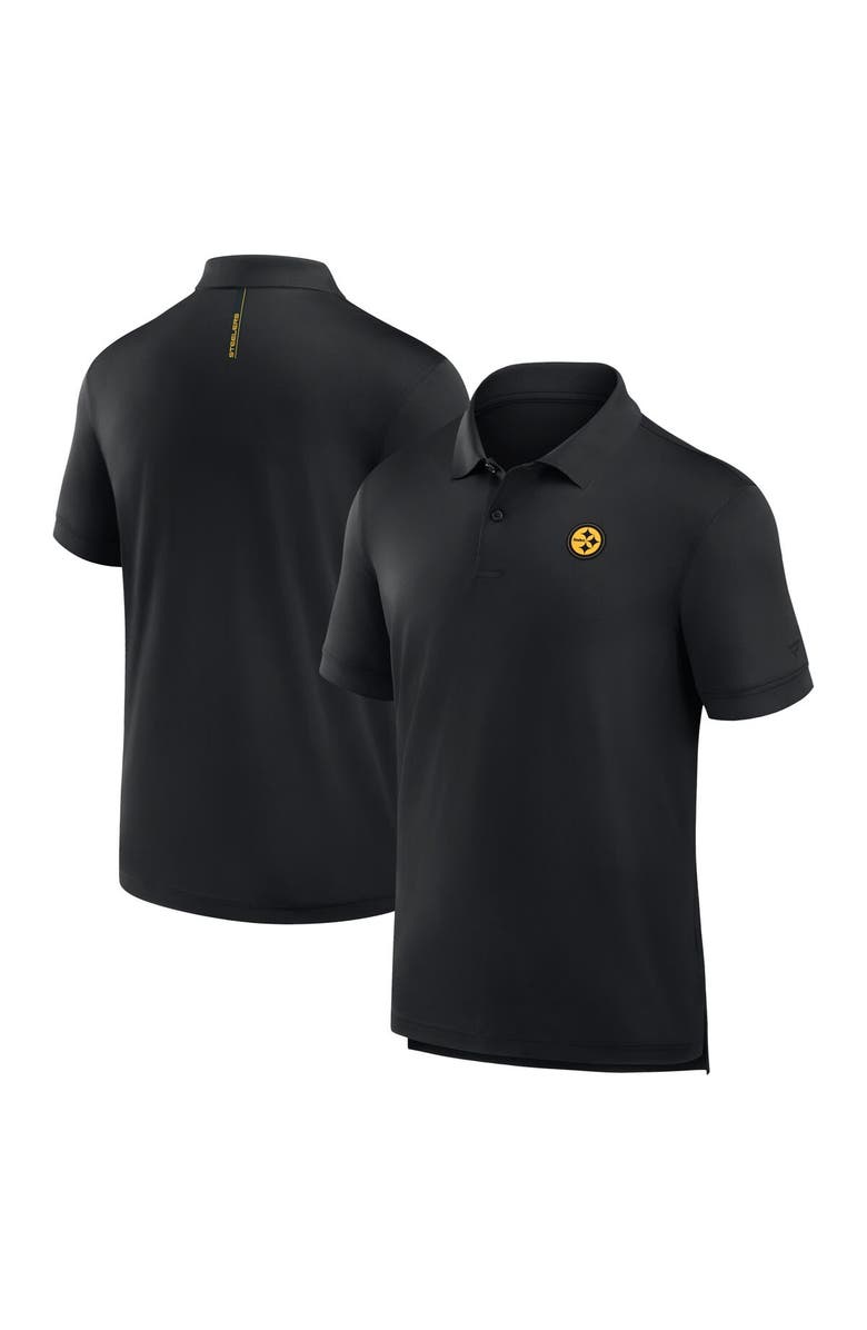 FANATICS Men's Fanatics Black Pittsburgh Steelers Front Office Move Mono Polo, Alternate, color, Black