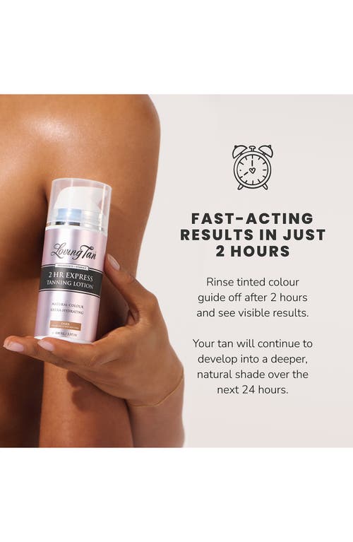 Loving Tan 2 Hour Express Tanning Lotion Dark 100ml In Dark