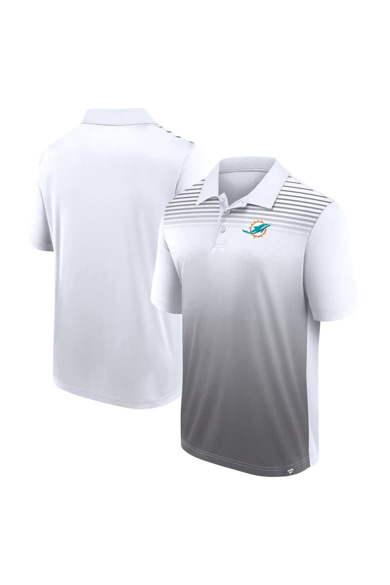 Men's Logo Athletic White Miami Dolphins Sandlot Game Polo, Main, color, White