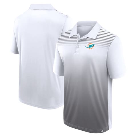 Men
s Logo Athletic White Miami Dolphins Sandlot Game Polo