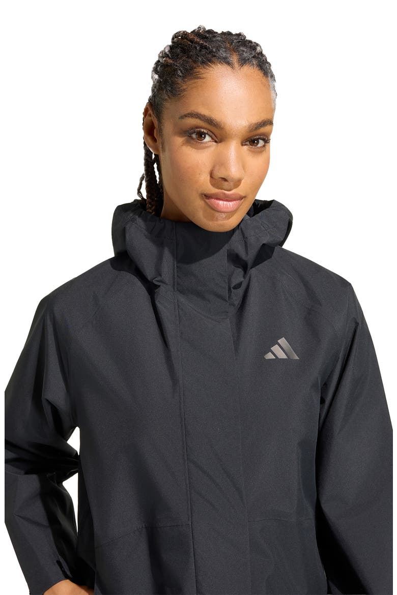 Essentials Rain Parka, Alternate, color, BLACK