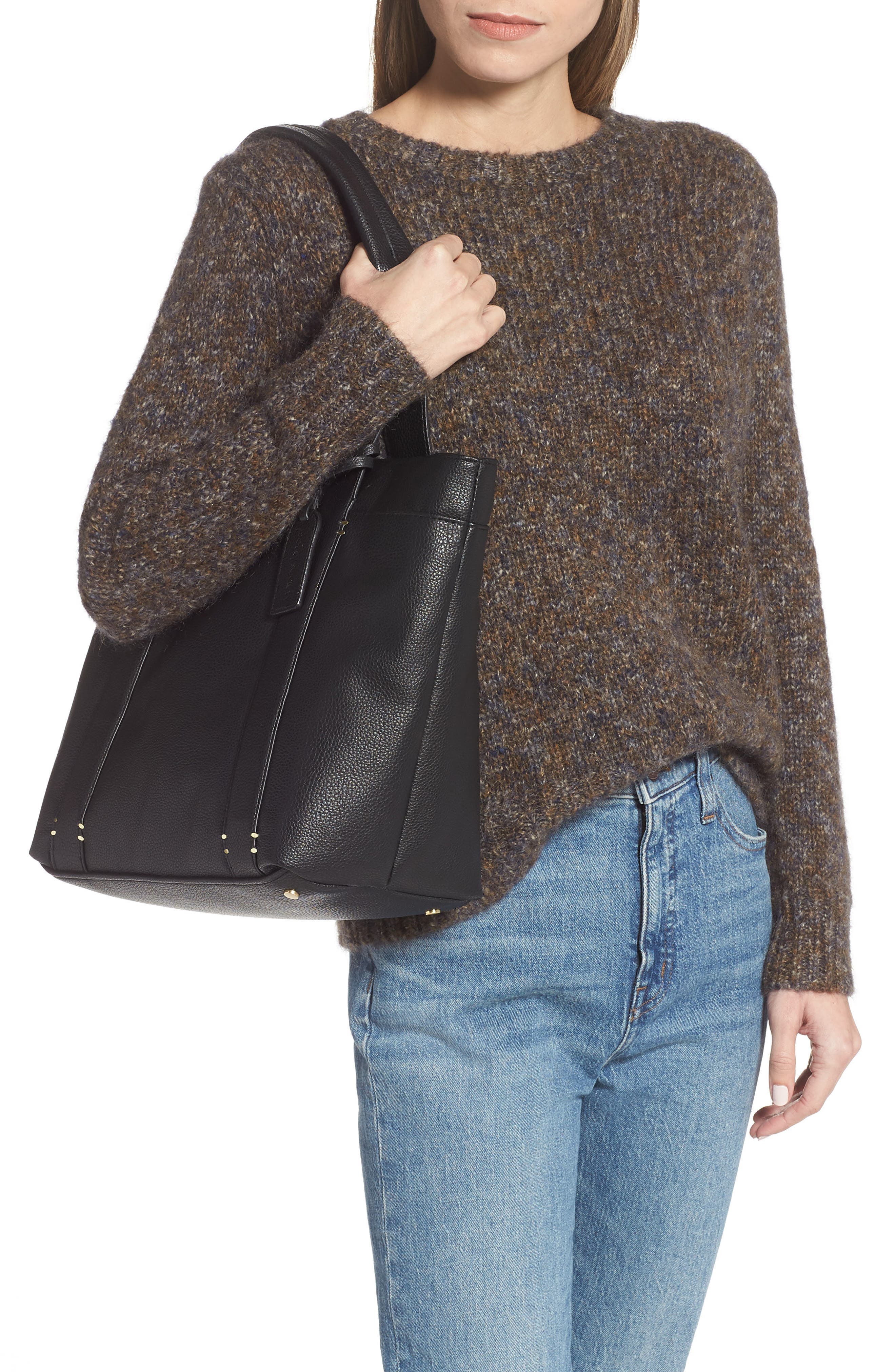 Sole Society Kwaye Faux Leather Tote, Alternate, color, 