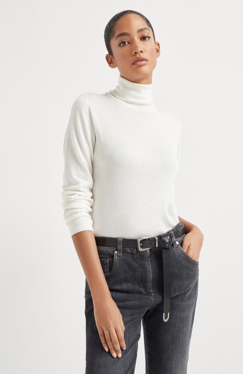 Brunello Cucinelli Vachetta Belt With Monili In Black