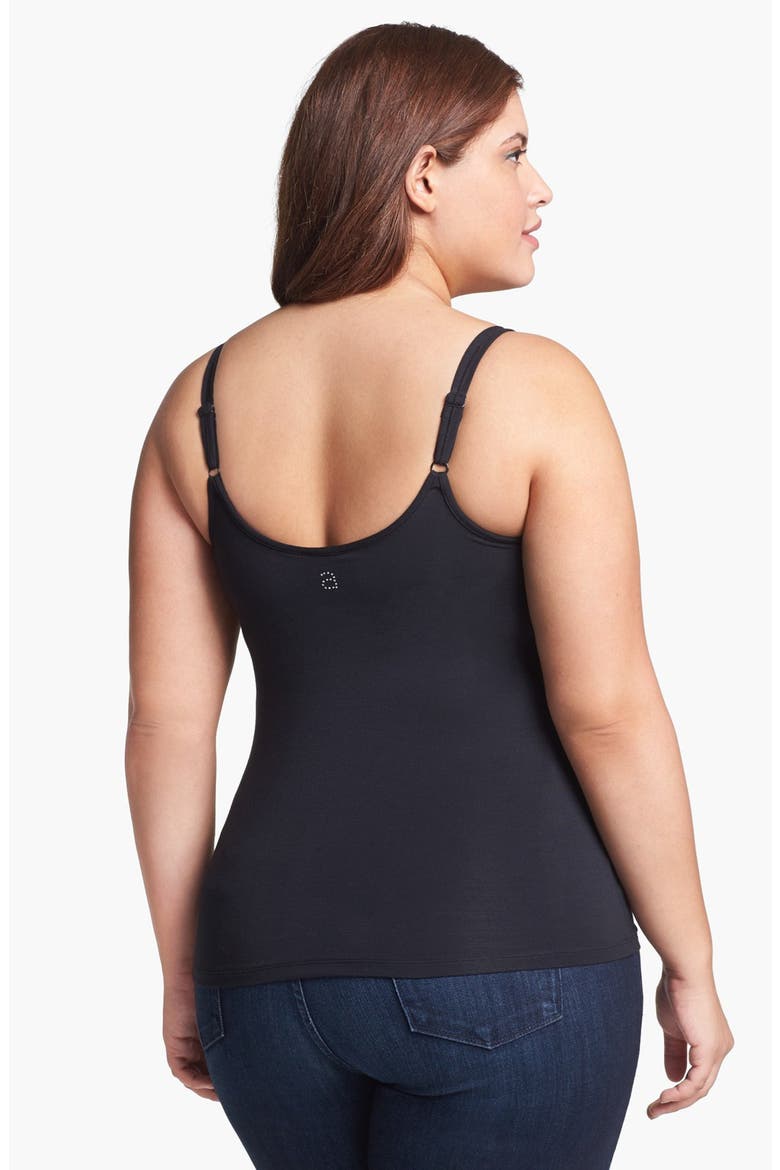 Valetta Shelf Bra Camisole, Alternate, color, BLACK